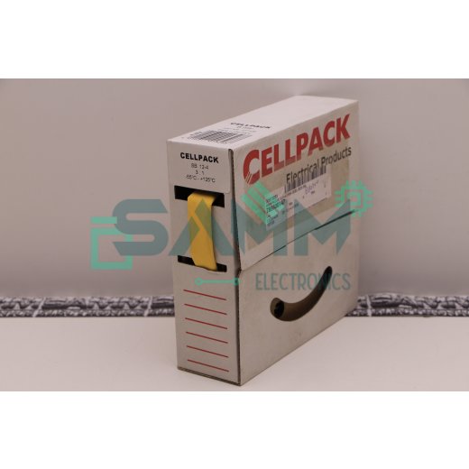 CELLPACK 127128 ; 8 METER YELLOW SB12-4MM New