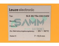 LEUZE ELECTRONIC SLS 89/7SE-220/240V SENSOR Used