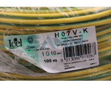 IEMMEQU H07V-K 1G10MM GREEN/YELLOW SINGLE CORE CABLE WITH...