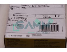 WAGO 753-440 I/O SYSTEM 4-CHANNEL DIGITAL INPUT New